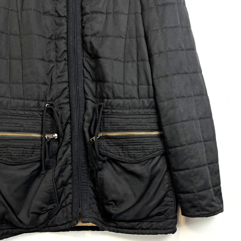 Wilfred Black Quilted Drawstring Waist Jacket Womens Size 6 Six - Picture 7 of 9
